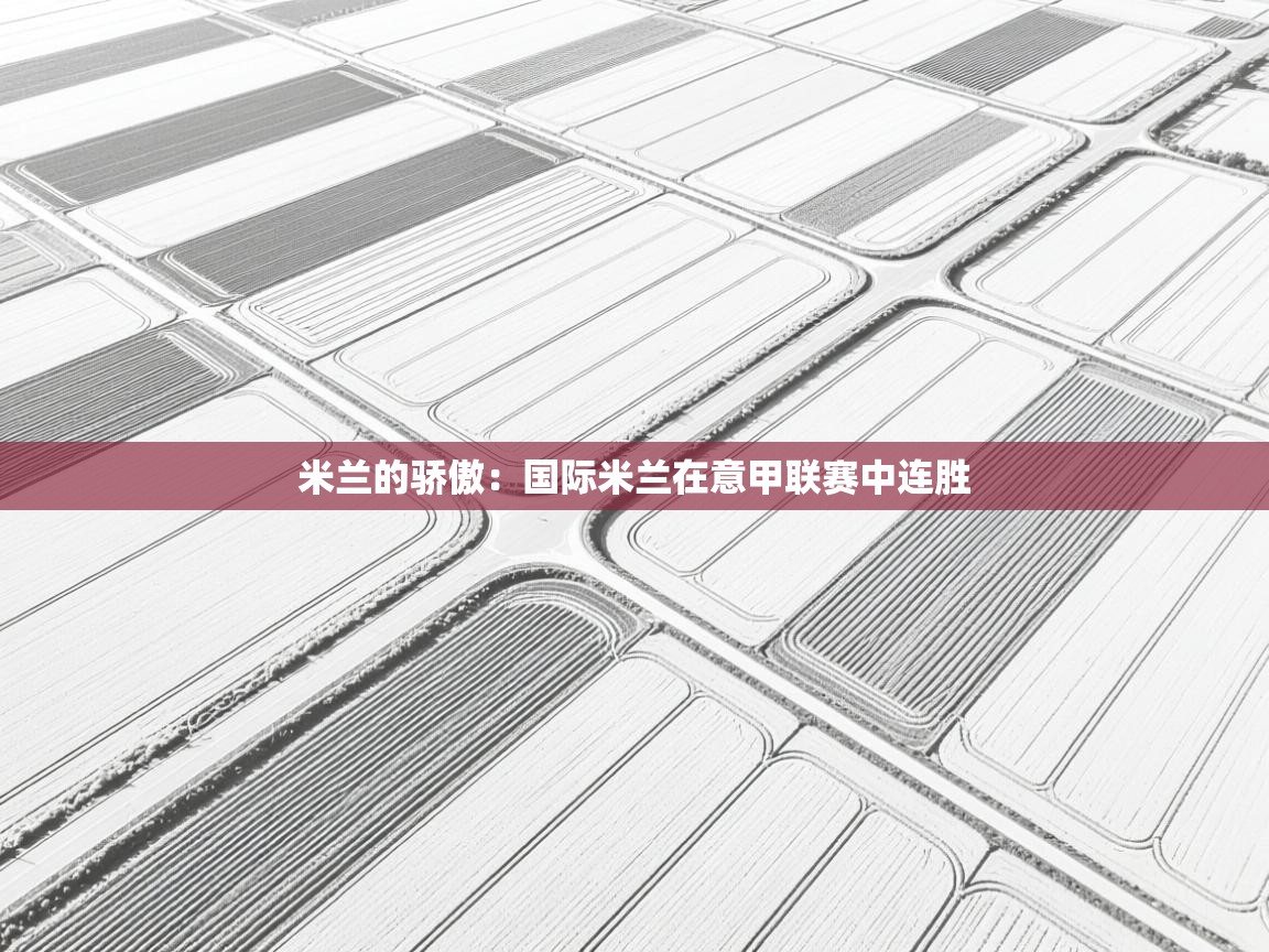 米兰的骄傲：国际米兰在意甲联赛中连胜  第2张